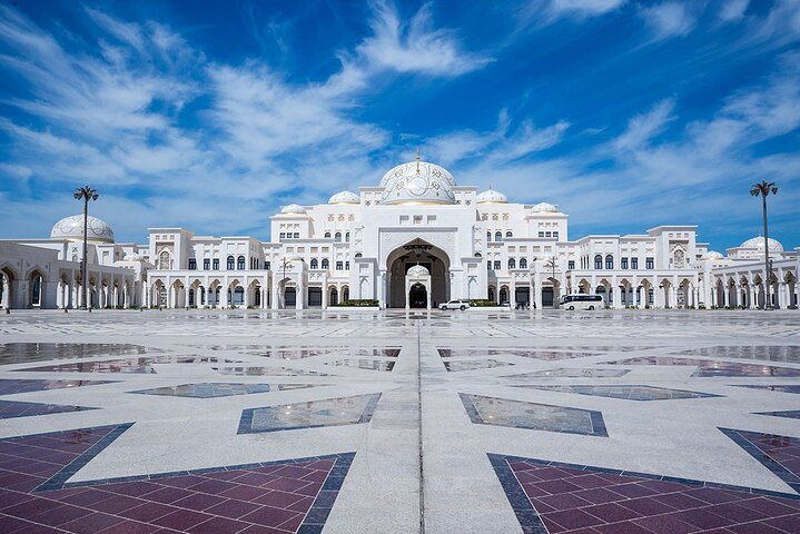 Experience the stunning architecture of Qasr Al Watan where history and modernity blend seamlessly ready to impress every traveler with its intricate details and grandeur.
